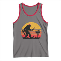 Bigfoot BBQ Tank Top Funny Barbecue Sasquatch Lovers Dad Grill Gift