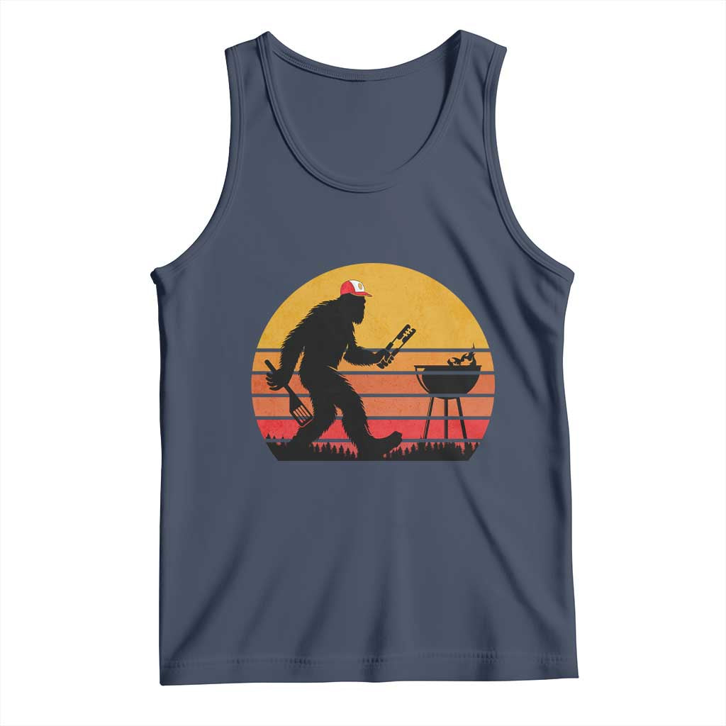 Bigfoot BBQ Tank Top Funny Barbecue Sasquatch Lovers Dad Grill Gift