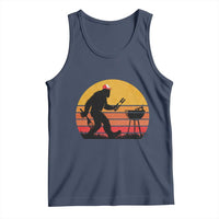 Bigfoot BBQ Tank Top Funny Barbecue Sasquatch Lovers Dad Grill Gift