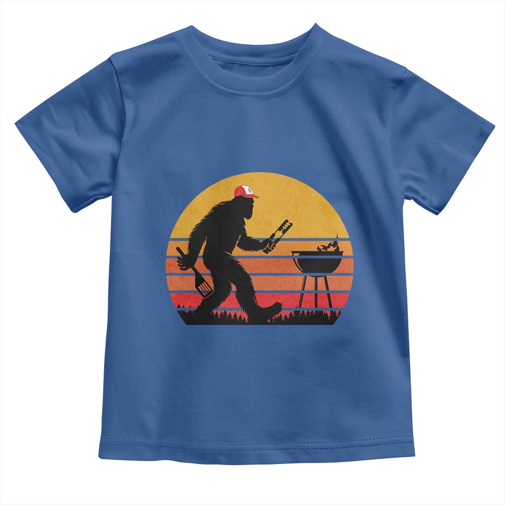 Bigfoot BBQ Toddler T Shirt Funny Barbecue Sasquatch Lovers Dad Grill Gift