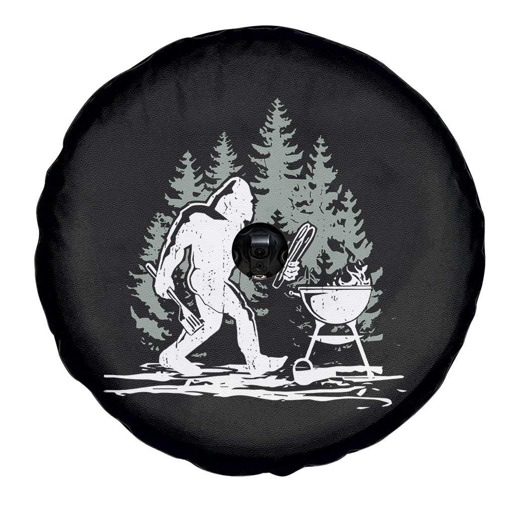 Bigfoot BBQ Spare Tire Cover Funny Sasquatch Barbecue Dad Grill Gift