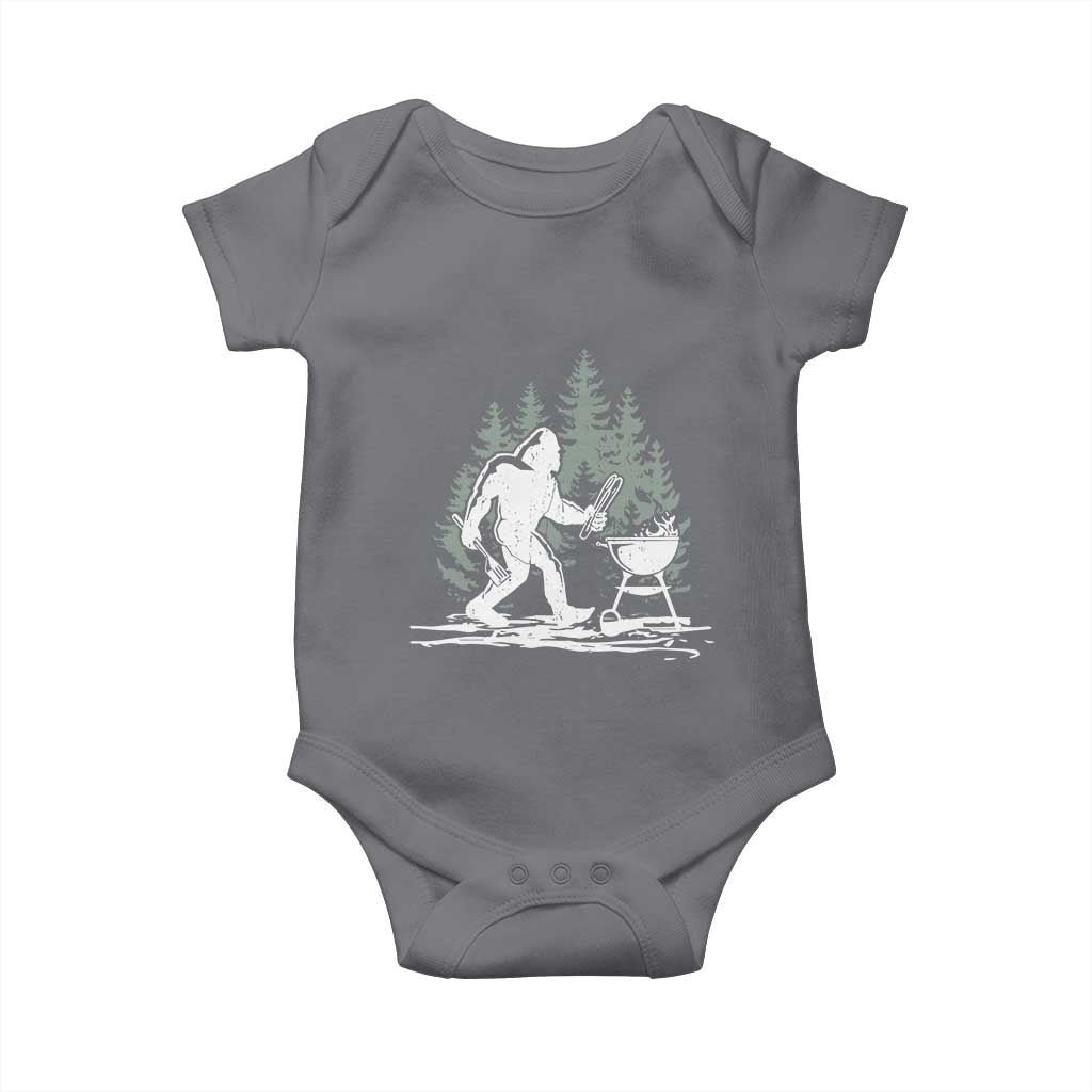 Bigfoot BBQ Baby Onesie Funny Sasquatch Barbecue Dad Grill Gift