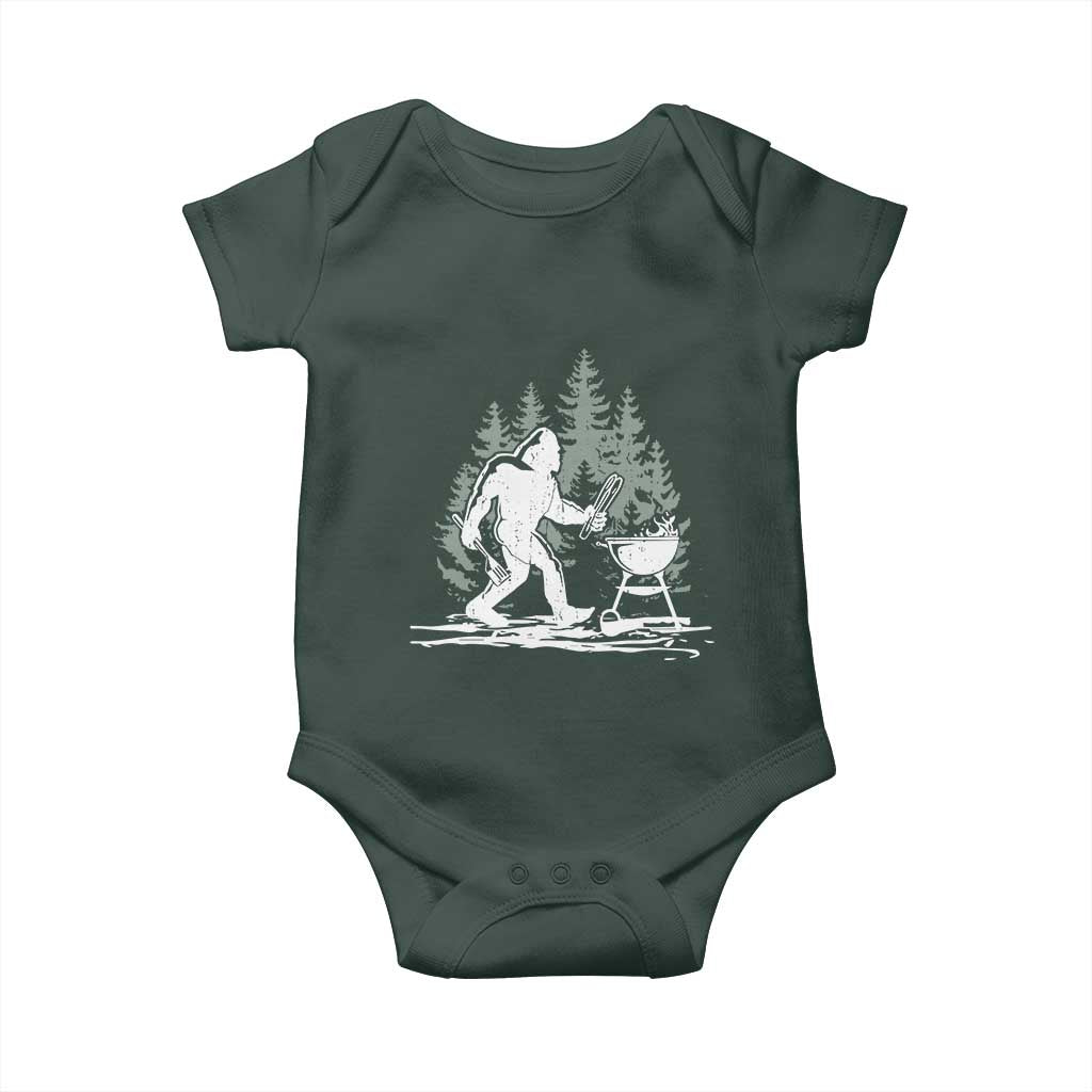 Bigfoot BBQ Baby Onesie Funny Sasquatch Barbecue Dad Grill Gift
