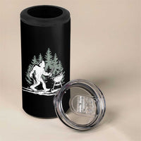 Bigfoot BBQ 4 in 1 Can Cooler Tumbler Funny Sasquatch Barbecue Dad Grill Gift