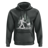 Bigfoot BBQ Hoodie Funny Sasquatch Barbecue Dad Grill Gift