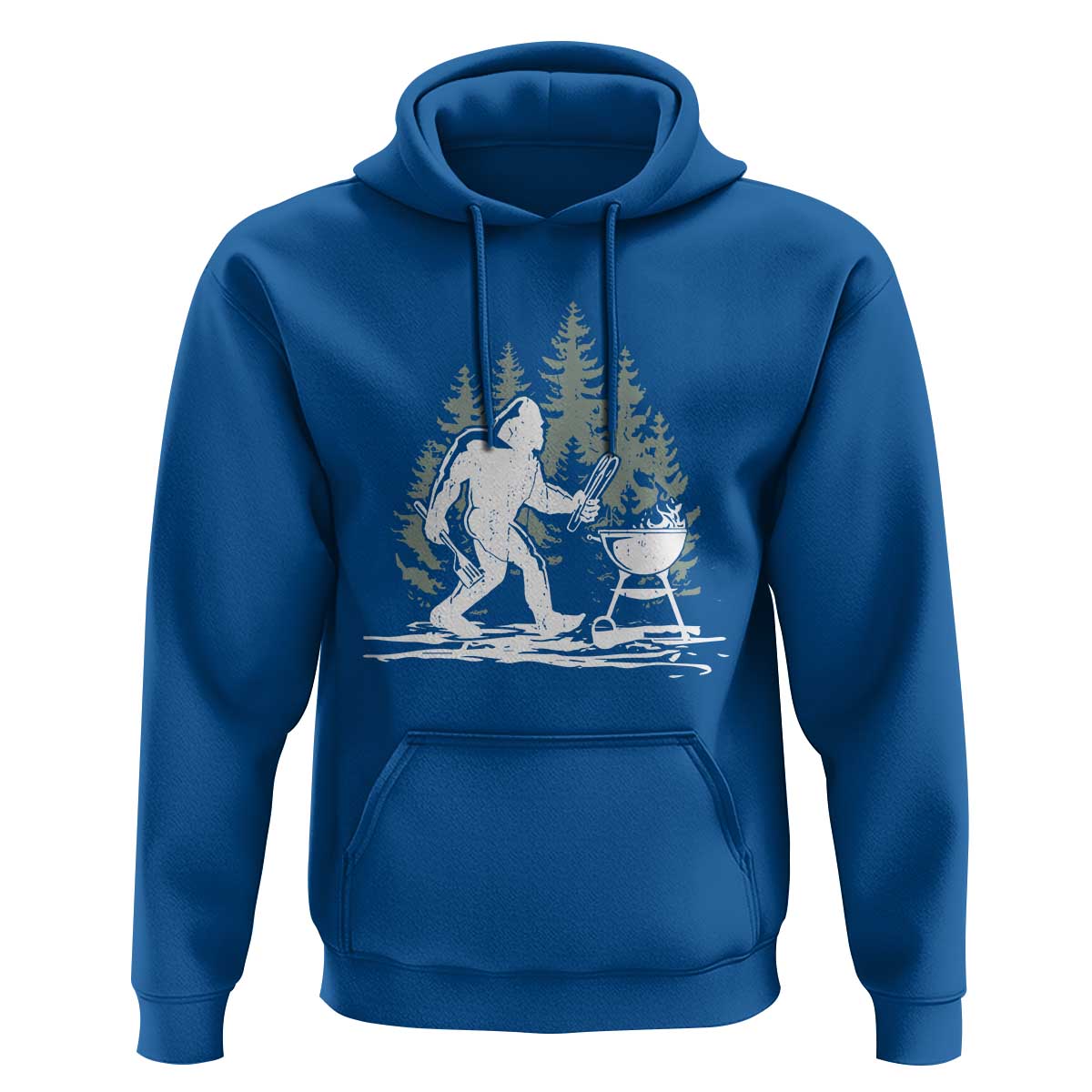 Bigfoot BBQ Hoodie Funny Sasquatch Barbecue Dad Grill Gift