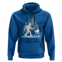 Bigfoot BBQ Hoodie Funny Sasquatch Barbecue Dad Grill Gift