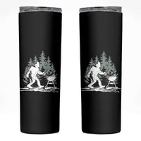 Bigfoot BBQ Skinny Tumbler Funny Sasquatch Barbecue Dad Grill Gift