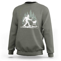 Bigfoot BBQ Sweatshirt Funny Sasquatch Barbecue Dad Grill Gift - Wonder Print Shop
