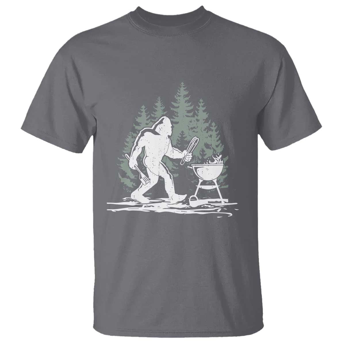 Bigfoot BBQ T Shirt Funny Sasquatch Barbecue Dad Grill Gift - Wonder Print Shop