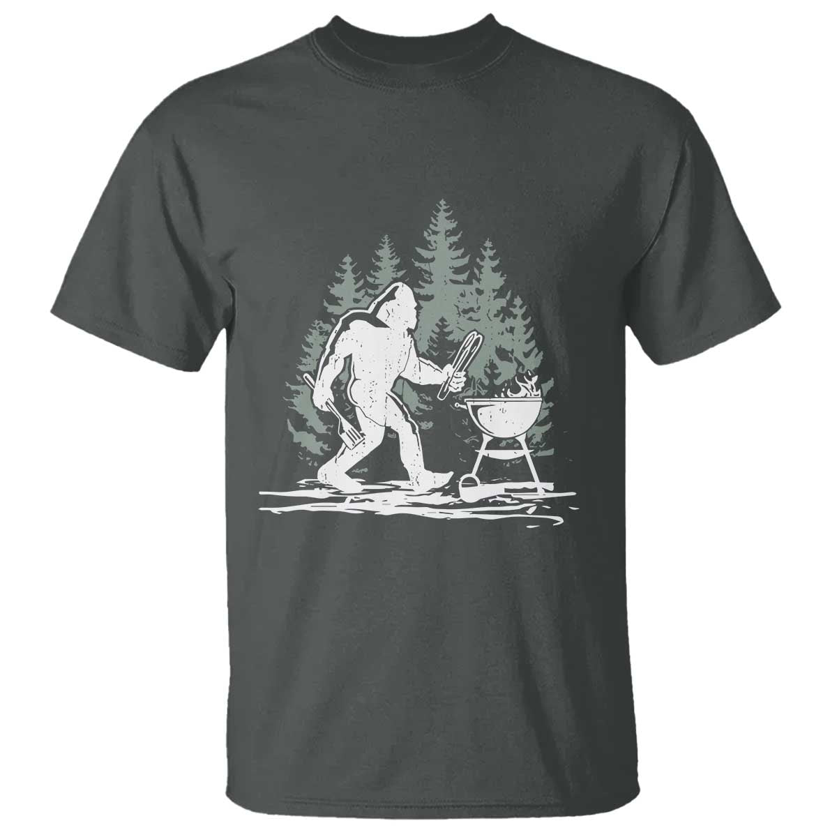 Bigfoot BBQ T Shirt Funny Sasquatch Barbecue Dad Grill Gift - Wonder Print Shop