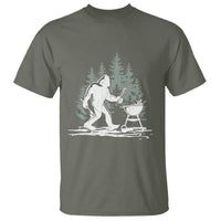 Bigfoot BBQ T Shirt Funny Sasquatch Barbecue Dad Grill Gift - Wonder Print Shop
