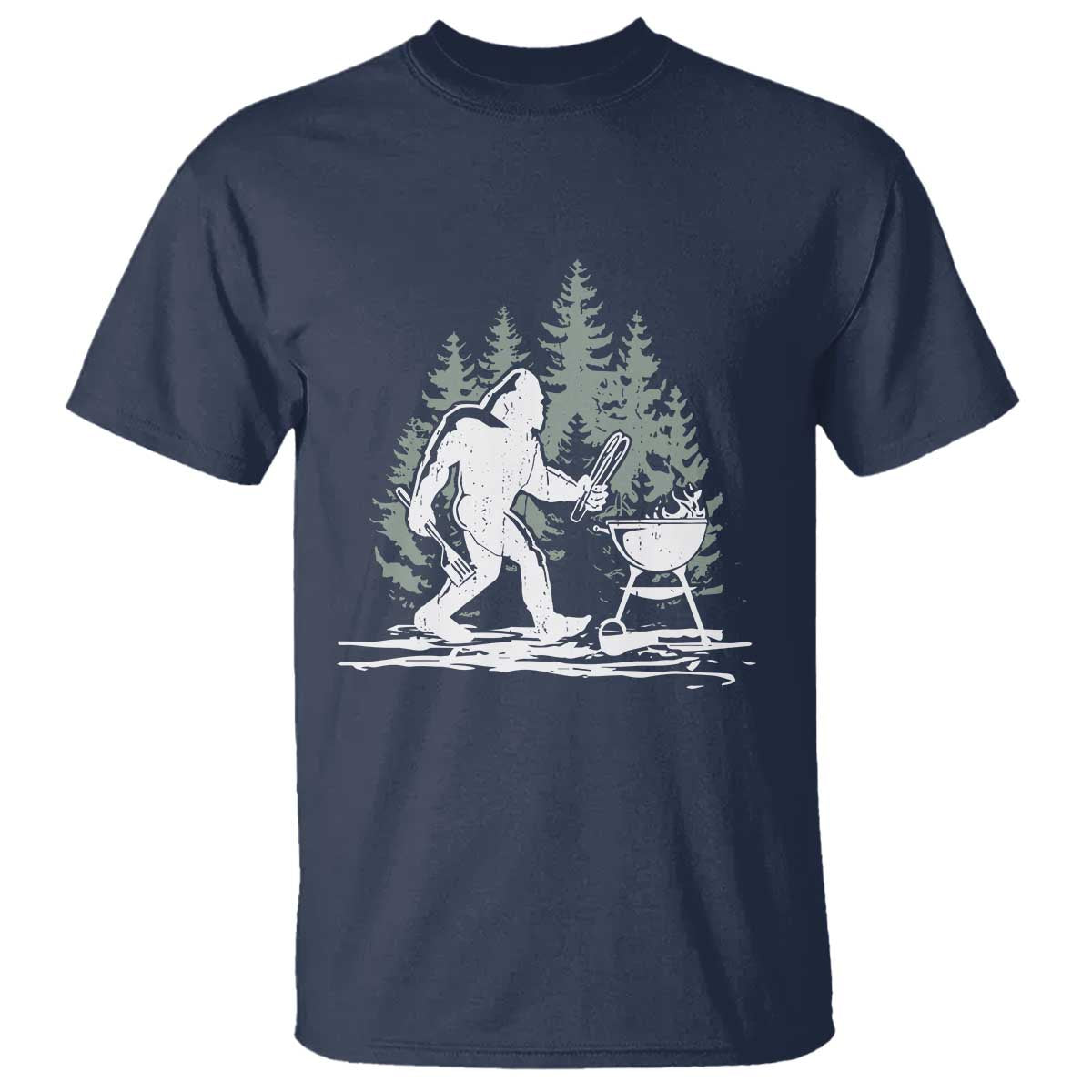 Bigfoot BBQ T Shirt Funny Sasquatch Barbecue Dad Grill Gift - Wonder Print Shop