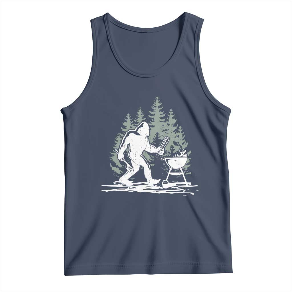 Bigfoot BBQ Tank Top Funny Sasquatch Barbecue Dad Grill Gift