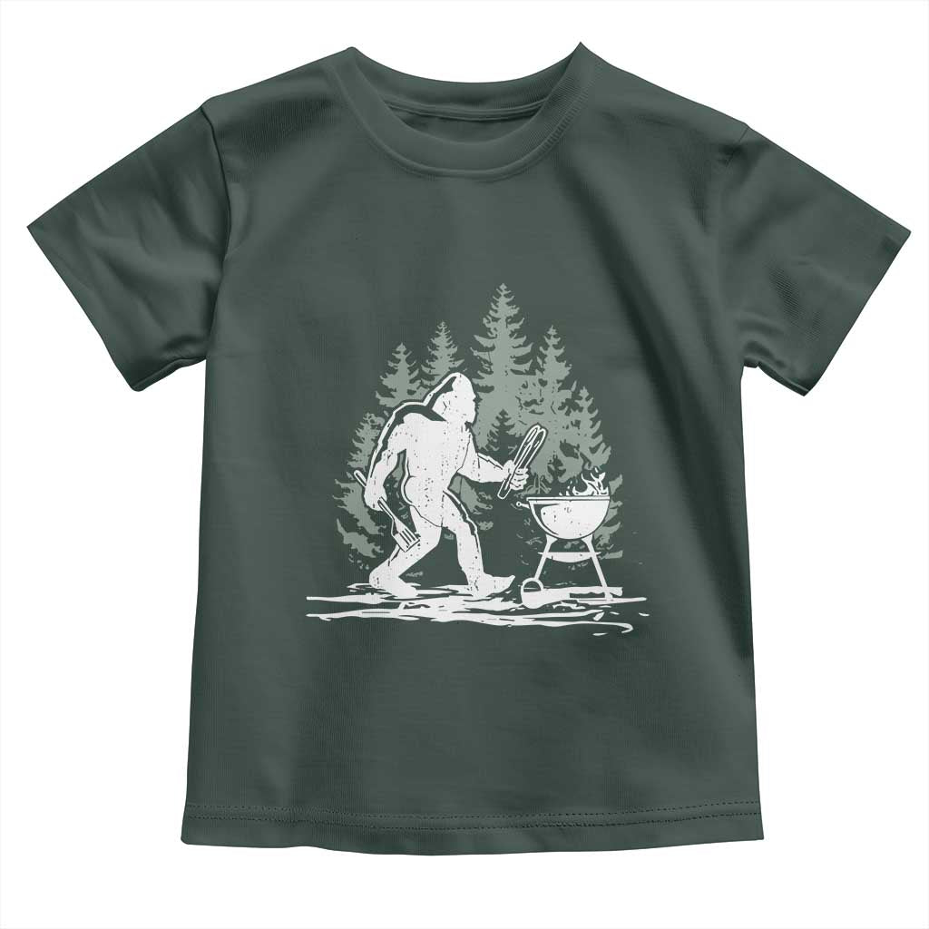 Bigfoot BBQ Toddler T Shirt Funny Sasquatch Barbecue Dad Grill Gift