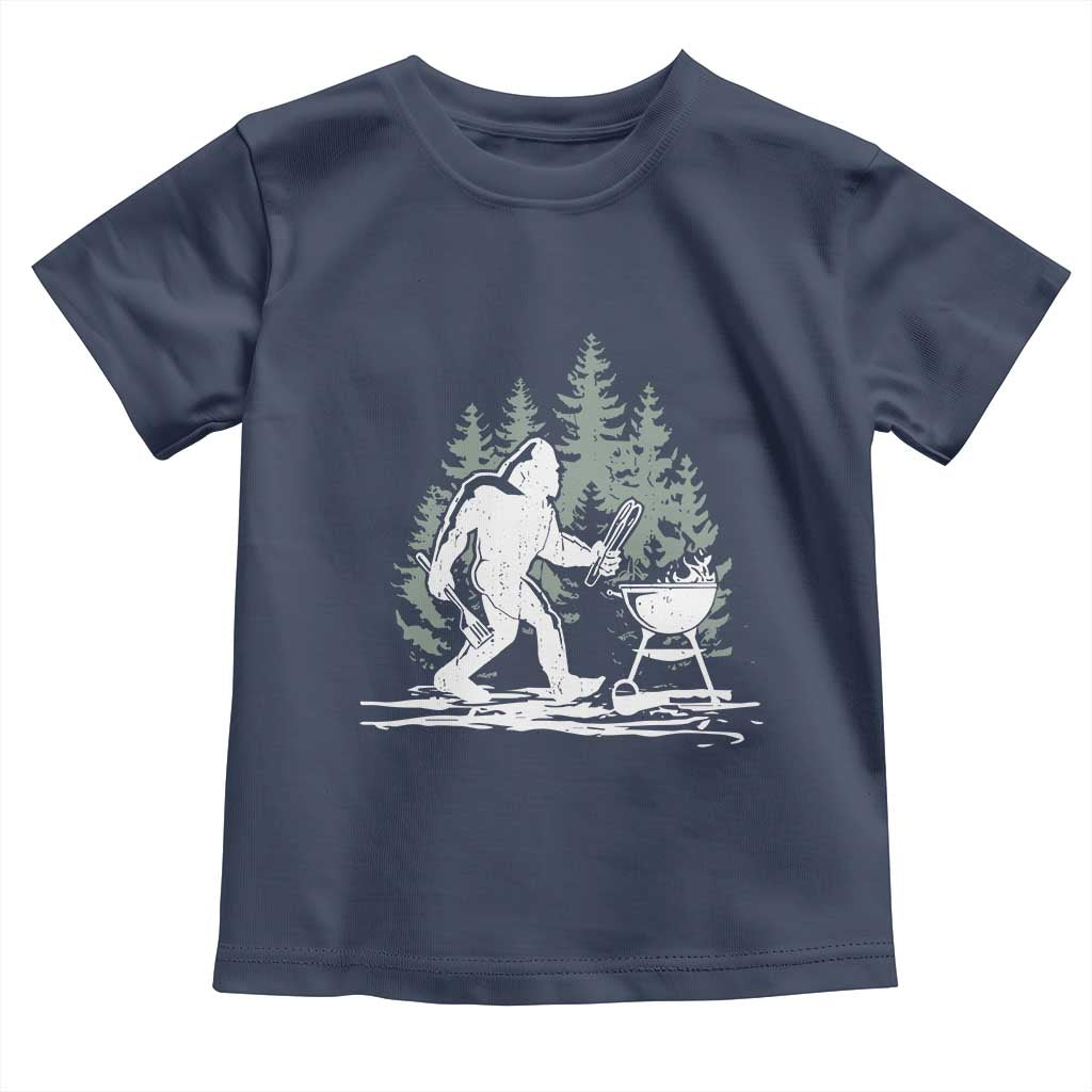 Bigfoot BBQ Toddler T Shirt Funny Sasquatch Barbecue Dad Grill Gift