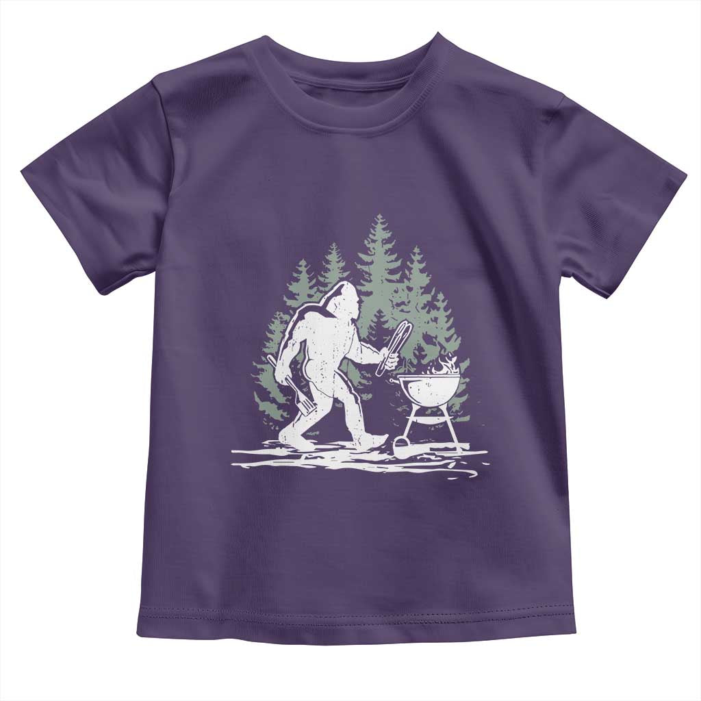 Bigfoot BBQ Toddler T Shirt Funny Sasquatch Barbecue Dad Grill Gift