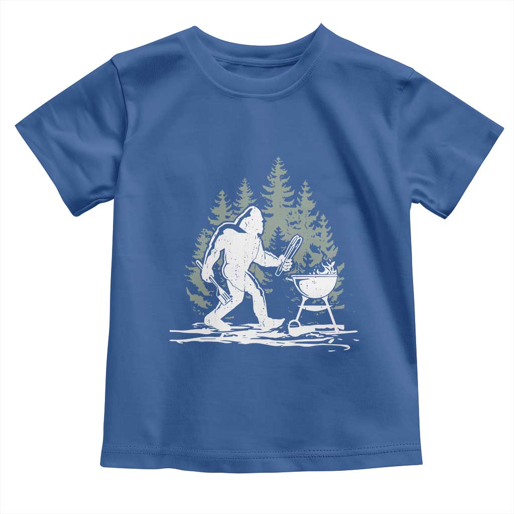 Bigfoot BBQ Toddler T Shirt Funny Sasquatch Barbecue Dad Grill Gift
