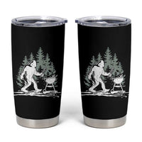 Bigfoot BBQ Tumbler Cup Funny Sasquatch Barbecue Dad Grill Gift