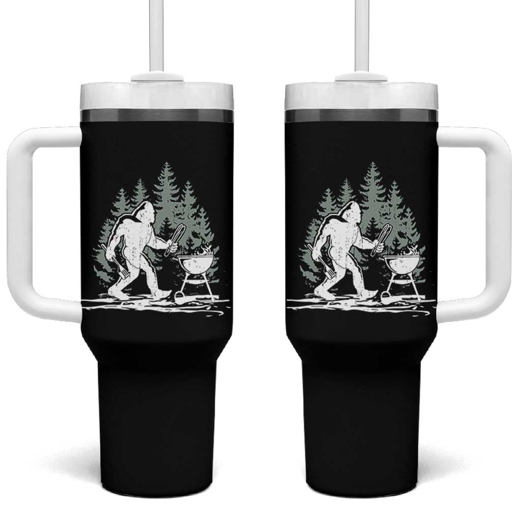 Bigfoot BBQ Tumbler With Handle Funny Sasquatch Barbecue Dad Grill Gift