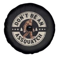 Funny Bigfoot Spare Tire Cover Don't Be An Assquatch Retro Outdoor - Wonder Print Shop