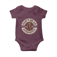 Funny Bigfoot Baby Onesie Don't Be An Assquatch Retro Outdoor - Wonder Print Shop