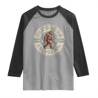 Funny Bigfoot Raglan Shirt Don't Be An Assquatch Retro Outdoor - Wonder Print Shop
