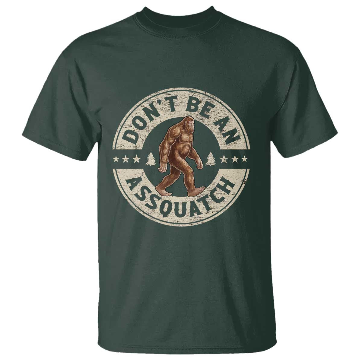 Funny Bigfoot T Shirt Don't Be An Assquatch Retro Outdoor - Wonder Print Shop