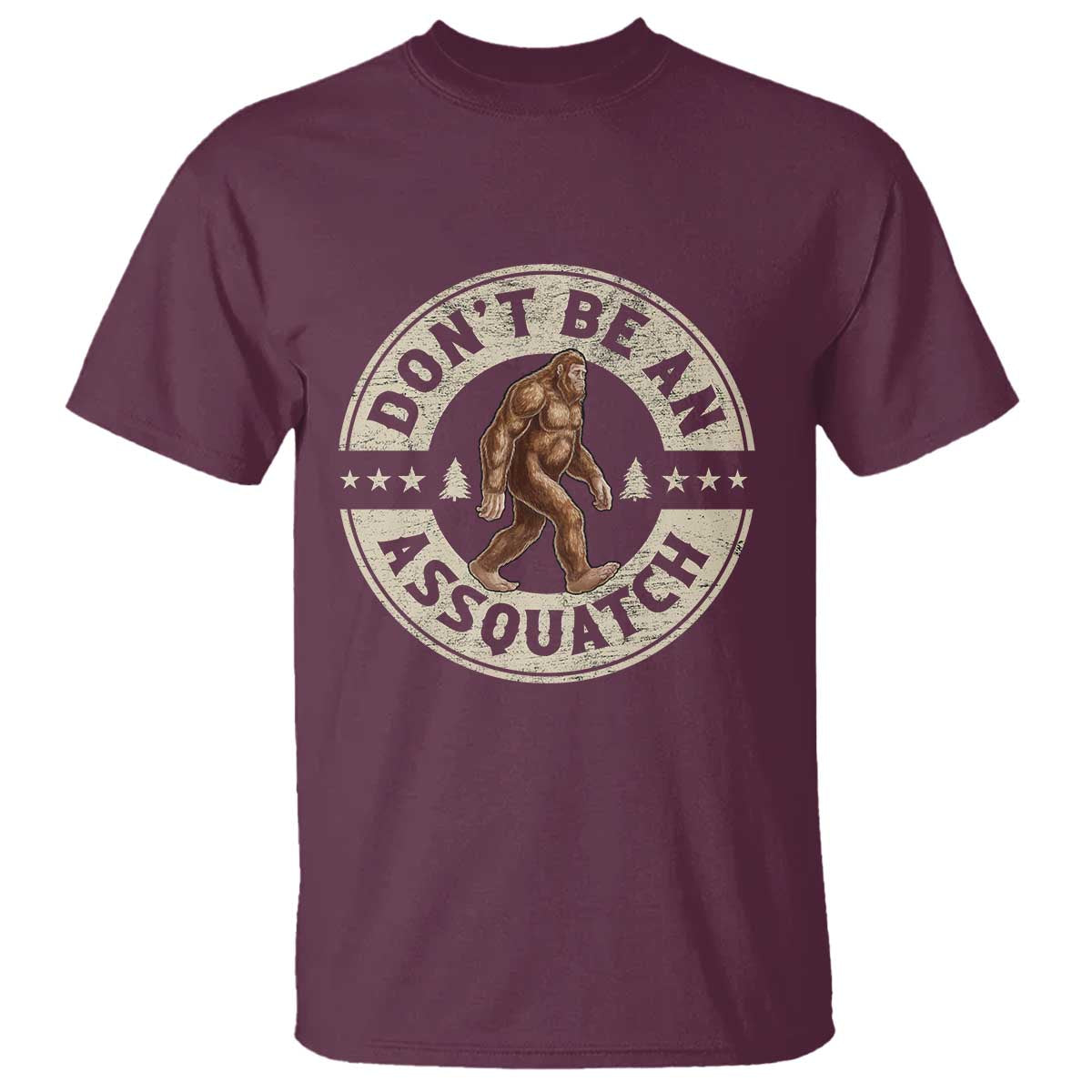 Funny Bigfoot T Shirt Don't Be An Assquatch Retro Outdoor - Wonder Print Shop