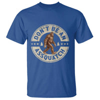 Funny Bigfoot T Shirt Don't Be An Assquatch Retro Outdoor - Wonder Print Shop