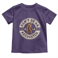 Funny Bigfoot Toddler T Shirt Don't Be An Assquatch Retro Outdoor - Wonder Print Shop