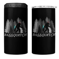 Funny Bigfoot Fishing 4 in 1 Can Cooler Tumbler Bassquatch Sasquatch In The Forest Yeti - Wonder Print Shop