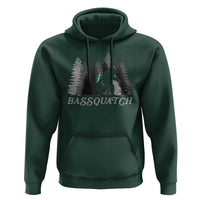 Funny Bigfoot Fishing Hoodie Bassquatch Sasquatch In The Forest Yeti - Wonder Print Shop