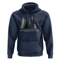 Funny Bigfoot Fishing Hoodie Bassquatch Sasquatch In The Forest Yeti - Wonder Print Shop