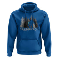 Funny Bigfoot Fishing Hoodie Bassquatch Sasquatch In The Forest Yeti - Wonder Print Shop