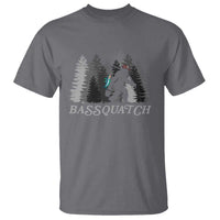 Funny Bigfoot Fishing T Shirt Bassquatch Sasquatch In The Forest Yeti - Wonder Print Shop