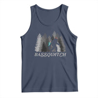 Funny Bigfoot Fishing Tank Top Bassquatch Sasquatch In The Forest Yeti - Wonder Print Shop