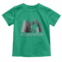 Funny Bigfoot Fishing Toddler T Shirt Bassquatch Sasquatch In The Forest Yeti - Wonder Print Shop