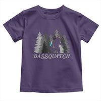Funny Bigfoot Fishing Toddler T Shirt Bassquatch Sasquatch In The Forest Yeti - Wonder Print Shop