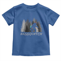 Funny Bigfoot Fishing Toddler T Shirt Bassquatch Sasquatch In The Forest Yeti - Wonder Print Shop