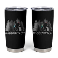 Funny Bigfoot Fishing Tumbler Cup Bassquatch Sasquatch In The Forest Yeti - Wonder Print Shop