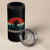 Retro Bigfoot Fishing 4 in 1 Can Cooler Tumbler Funny Retro Sasquatch Bassquatch Fisherman - Wonder Print Shop
