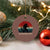Retro Bigfoot Fishing Ceramic Ornament Funny Retro Sasquatch Bassquatch Fisherman - Wonder Print Shop