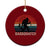Retro Bigfoot Fishing Ceramic Ornament Funny Retro Sasquatch Bassquatch Fisherman - Wonder Print Shop