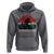 Retro Bigfoot Fishing Hoodie Funny Retro Sasquatch Bassquatch Fisherman - Wonder Print Shop