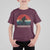 Retro Bigfoot Fishing T Shirt For Kid Funny Retro Sasquatch Bassquatch Fisherman - Wonder Print Shop