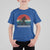 Retro Bigfoot Fishing T Shirt For Kid Funny Retro Sasquatch Bassquatch Fisherman - Wonder Print Shop