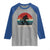 Retro Bigfoot Fishing Raglan Shirt Funny Retro Sasquatch Bassquatch Fisherman - Wonder Print Shop