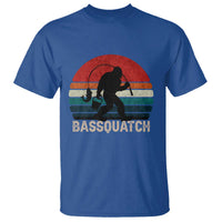 Retro Bigfoot Fishing T Shirt Funny Retro Sasquatch Bassquatch Fisherman - Wonder Print Shop