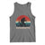 Retro Bigfoot Fishing Tank Top Funny Retro Sasquatch Bassquatch Fisherman - Wonder Print Shop